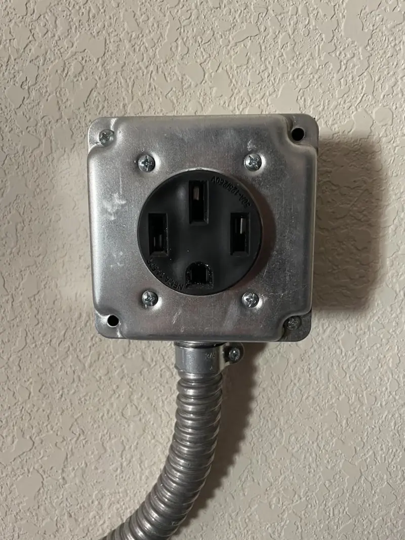 NEMA 14-50 outlet installed for Electrical Panel Upgrade in Hartselle